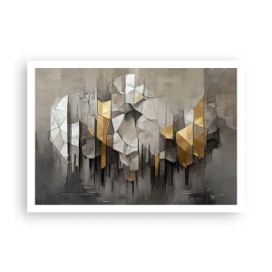 Plakát - Kompozice z ledu a světla - 100x70 cm
