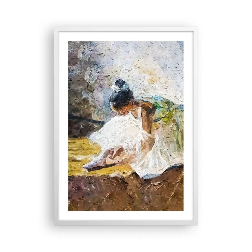 Plakát v bílém rámu - Z Degasova obrazu - 50x70 cm