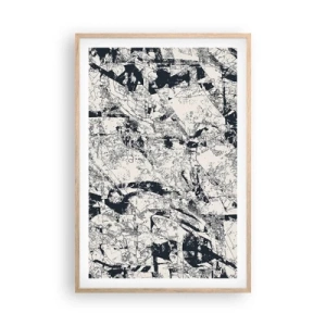 Plakát v rámu světlý dub - Prolínání protikladů - 61x91 cm