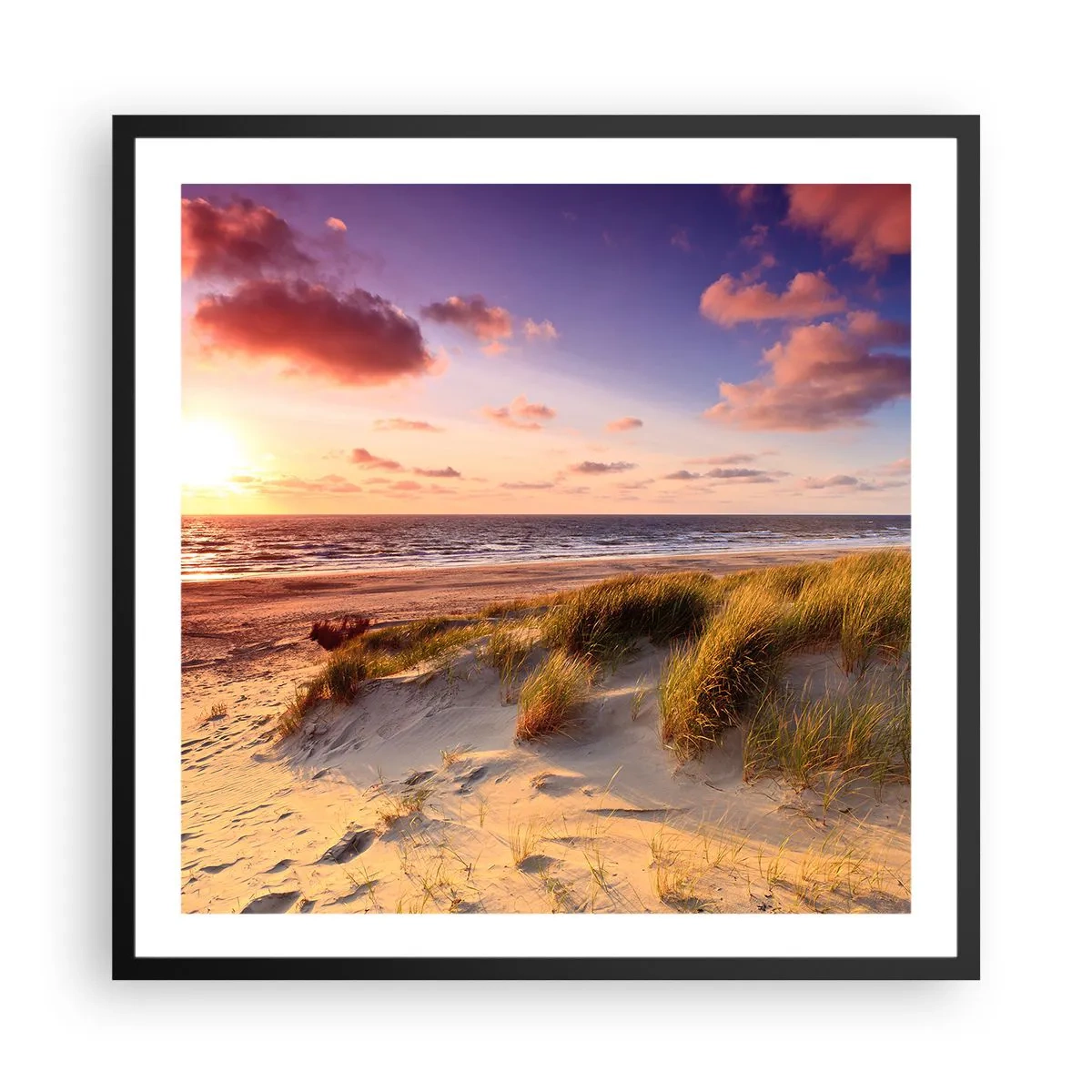 Plakát v černém rámu - Už v létě voní vzduch - 60x60 cm