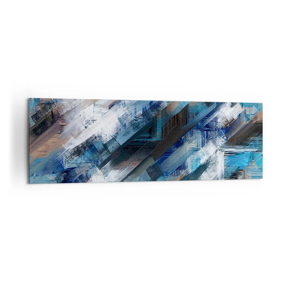 Obraz na plátně - Na modrém úkosu - 160x50 cm