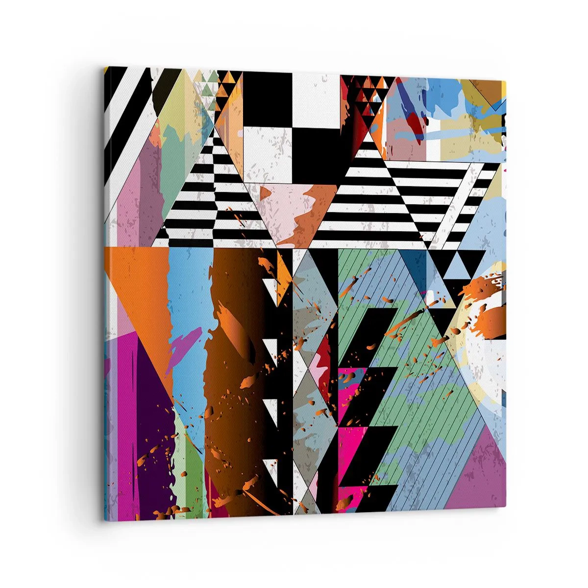 Obraz na plátně - Geometricky a organicky - 60x60 cm