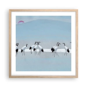 Plakát v rámu světlý dub - Po horkém dni - 50x50 cm