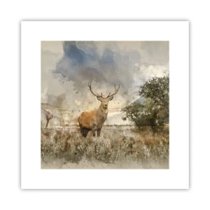 Plakát - Důstojnost - síla - majestátnost - 30x30 cm