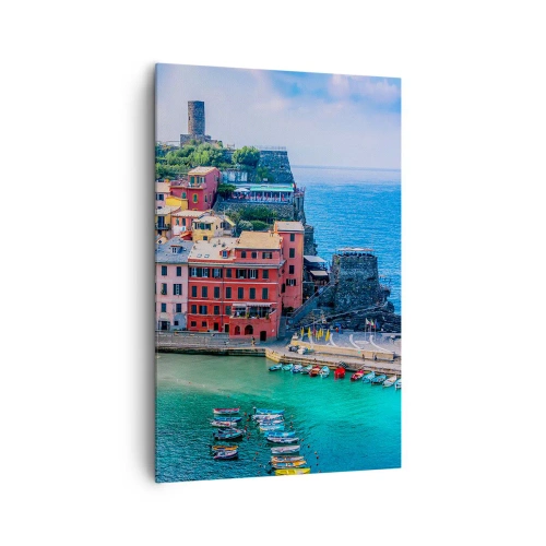 Obraz na plátně - Středomořské kouzelné městečko - 80x120 cm