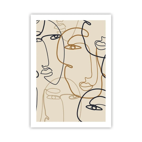 Plakát - Portrét znásobený - 50x70 cm