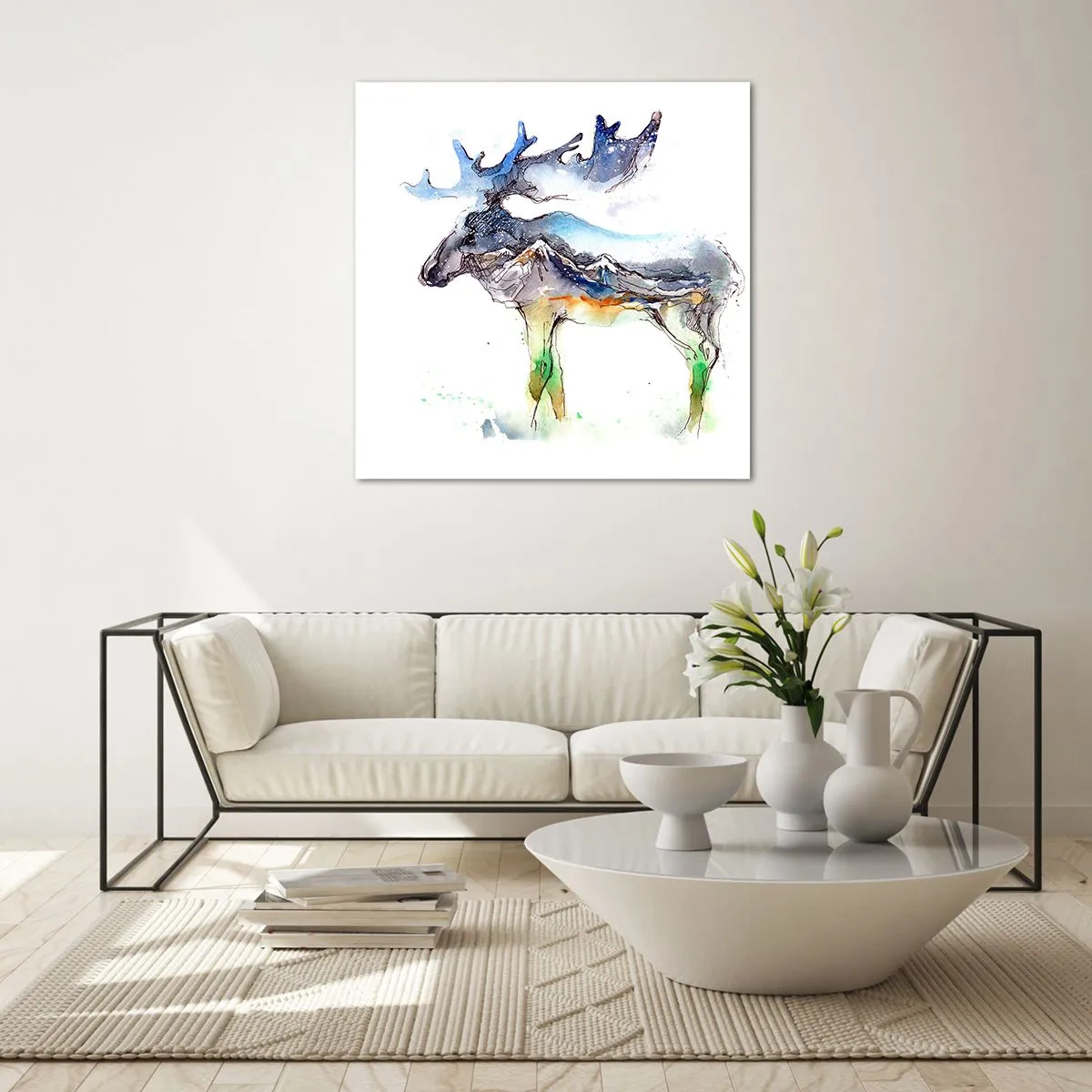 Obraz na skle - Hrdina zimního příběhu - 30x30 cm