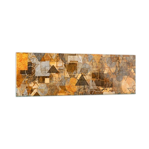 Obraz na skle - Svět zachycený v podobě - 160x50 cm