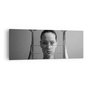 Obraz na plátně - Tak trochu surrealistický portrét - 140x50 cm