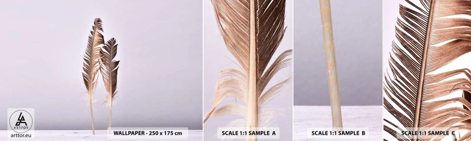 Vzor Fototapety Samolepicí Deluxe Sticker - Proti nicotě - Ptačí pírko, Kus, Grafika - 100x30 cm