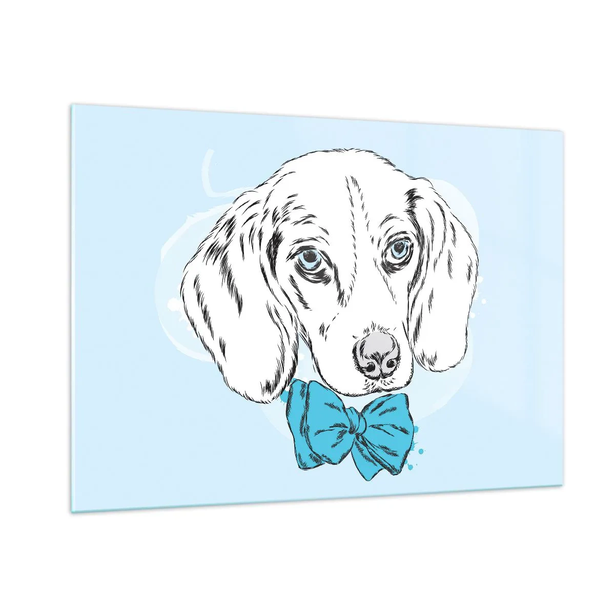 Obraz na skle - Psí elegance - 100x70 cm
