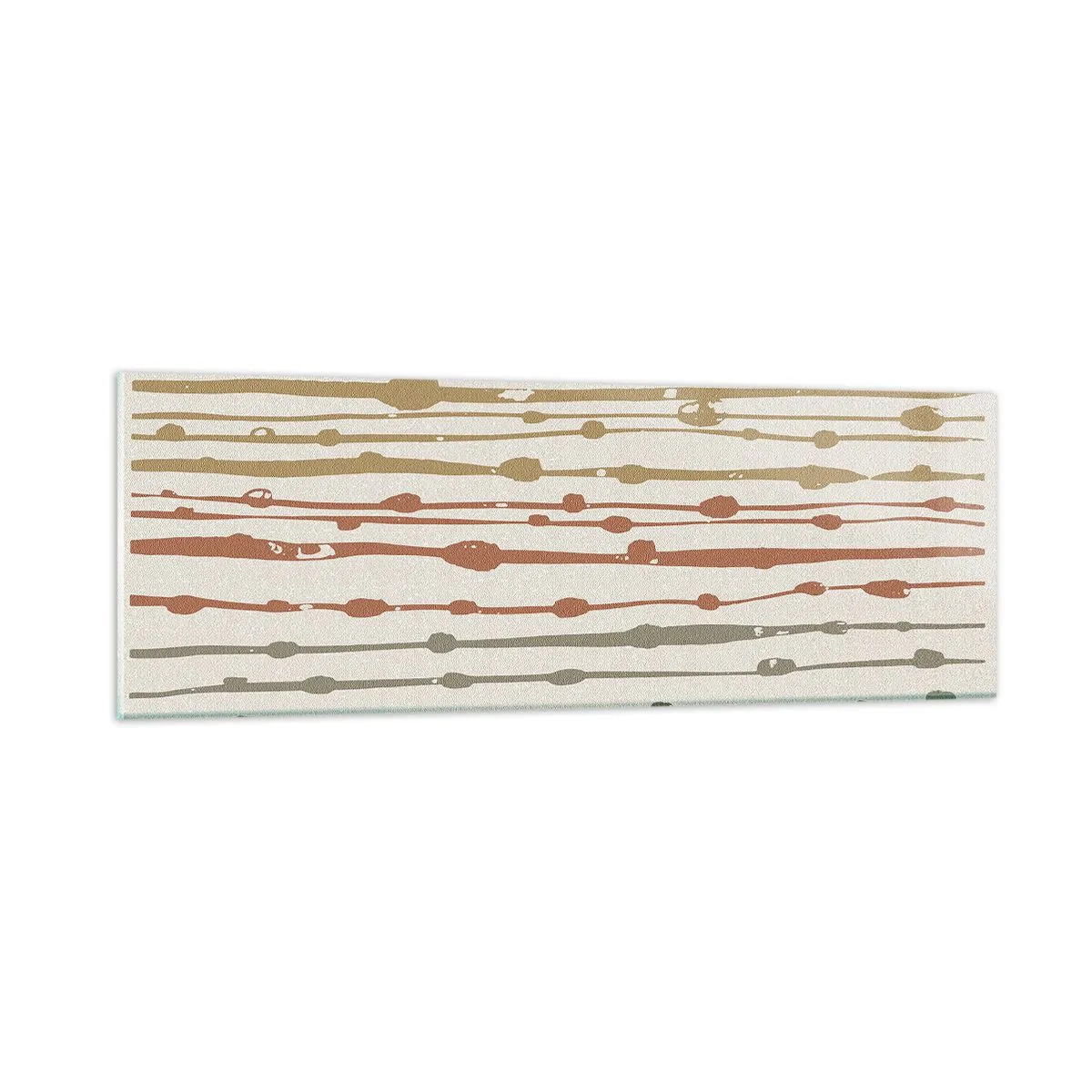 Obraz na skle - Hudební záznam barev - 90x30 cm