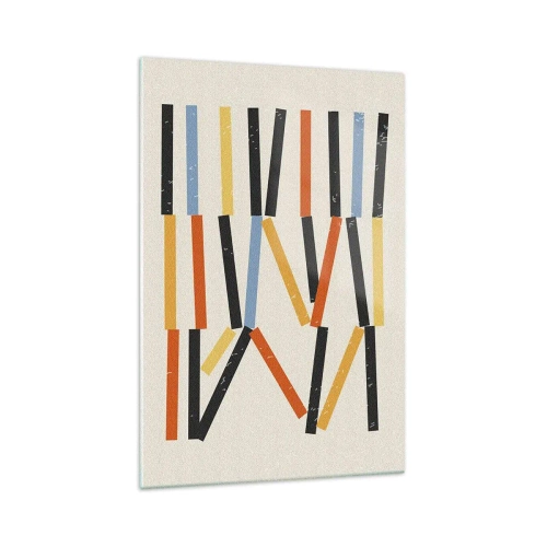 Obraz na skle - Kompozice na úrovni - 70x100 cm