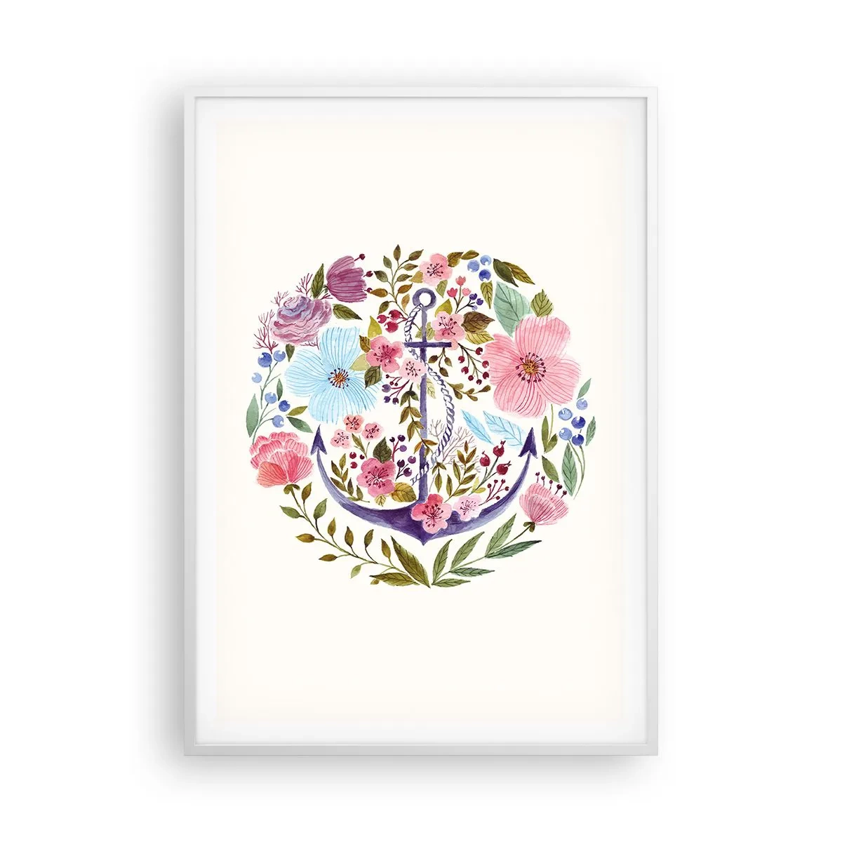 Plakát v bílém rámu - Námořníkův hezký sen - 70x100 cm