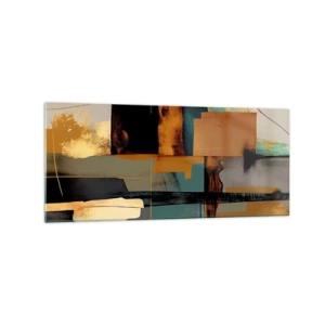 Obraz na skle - Abstrakce – světlo a stín - 120x50 cm