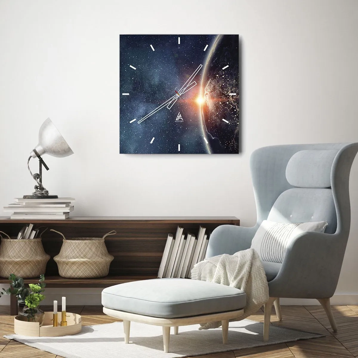 Nástěnné hodiny - V nové perspektivě - 40x40 cm