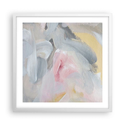 Plakát v bílém rámu - V pastelovém světě - 50x50 cm