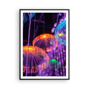Plakát v černém rámu - Světelná fontána - 70x100 cm