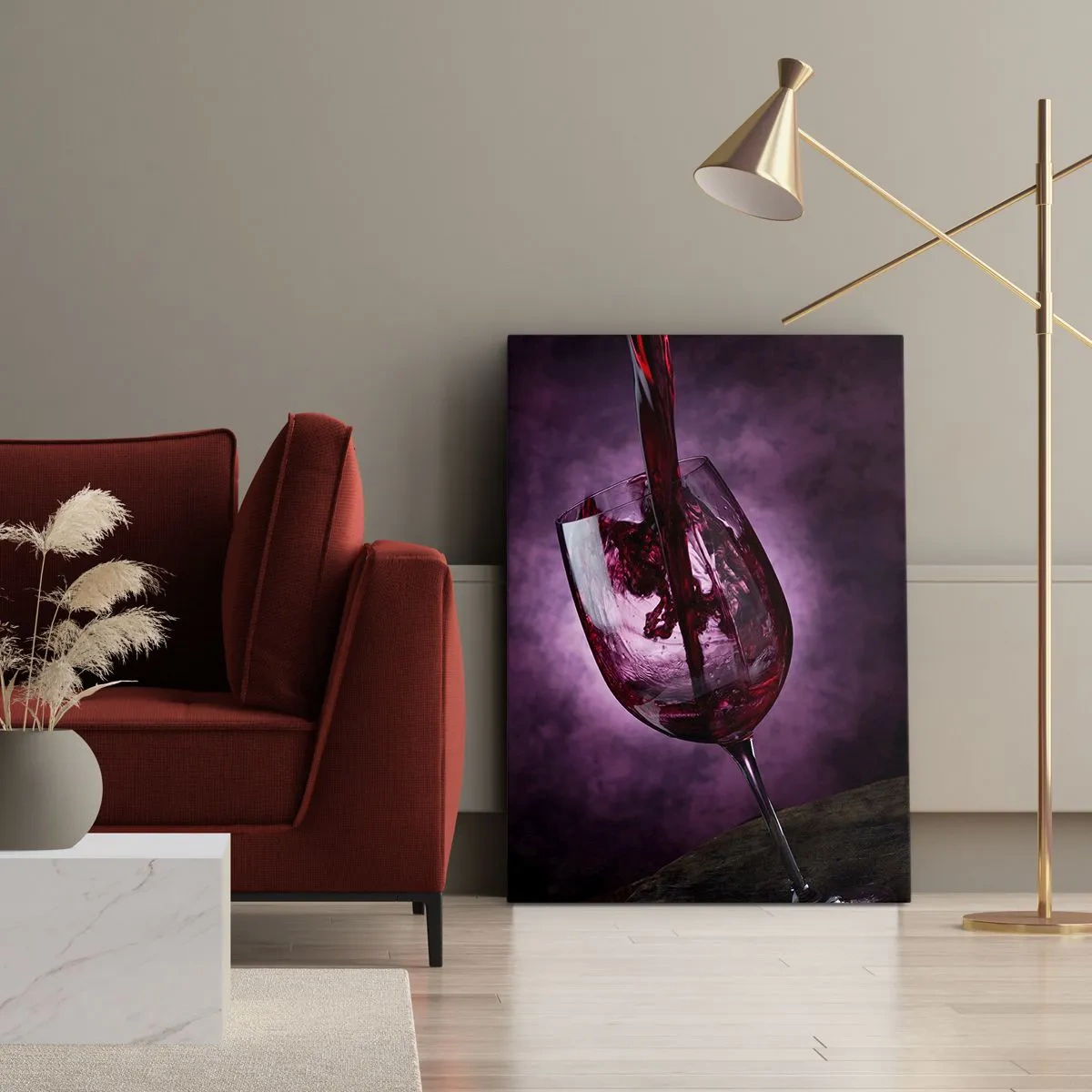 Obraz na plátně - Šarlatová? Karmín? Ne, rubín. - 50x70 cm