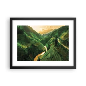 Plakát v černém rámu - Vietnamské údolí - 40x30 cm