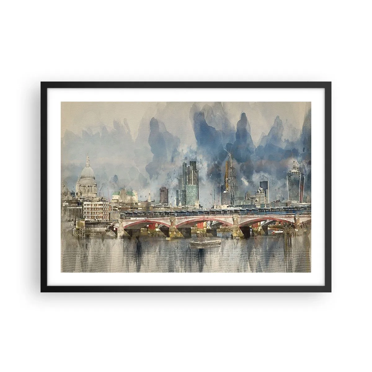 Plakát v černém rámu - Londýn v celé své kráse - 70x50 cm