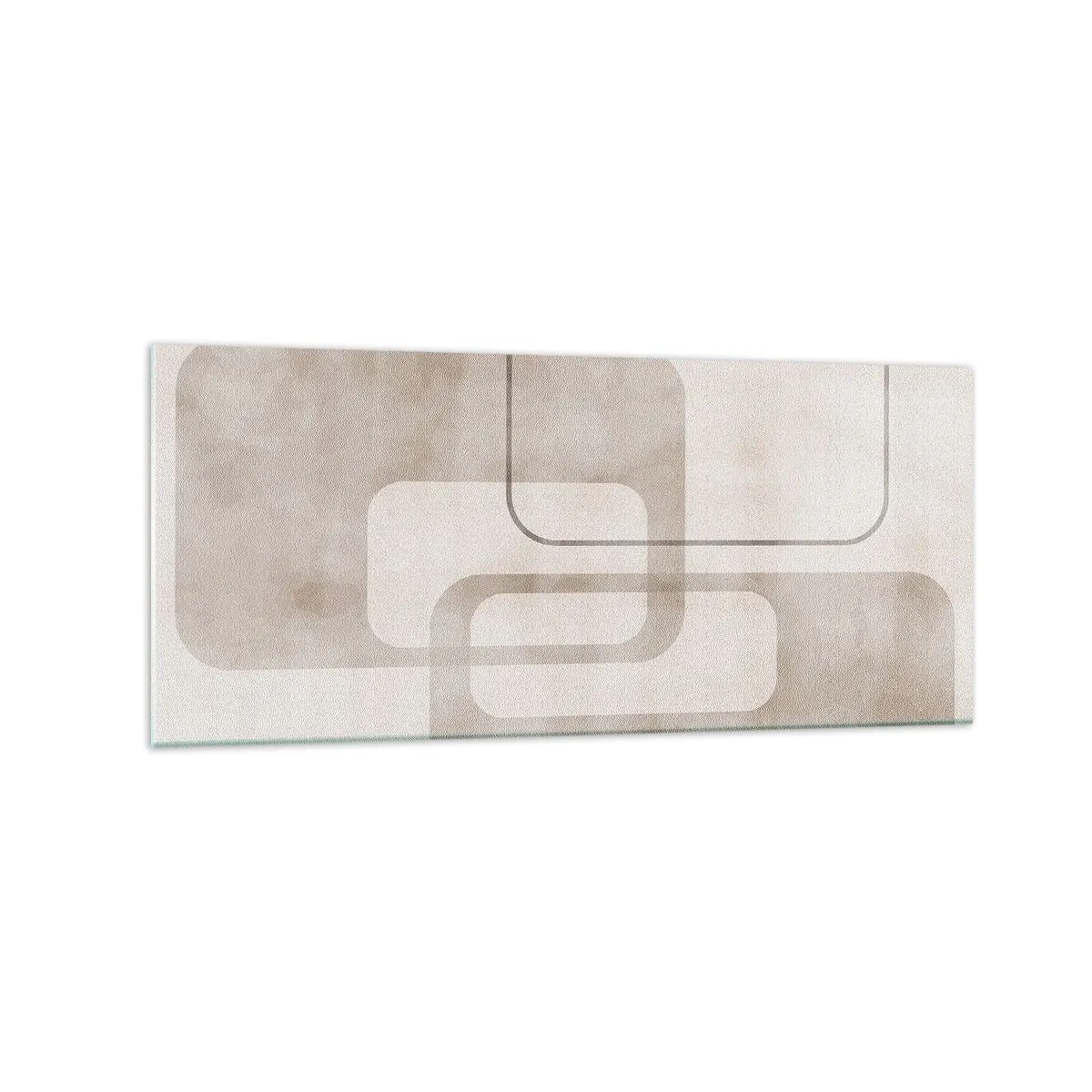 Obraz na skle - Geometrická fuga - 120x50 cm