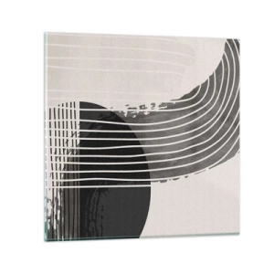 Obraz na skle - Tam a zpět - 60x60 cm