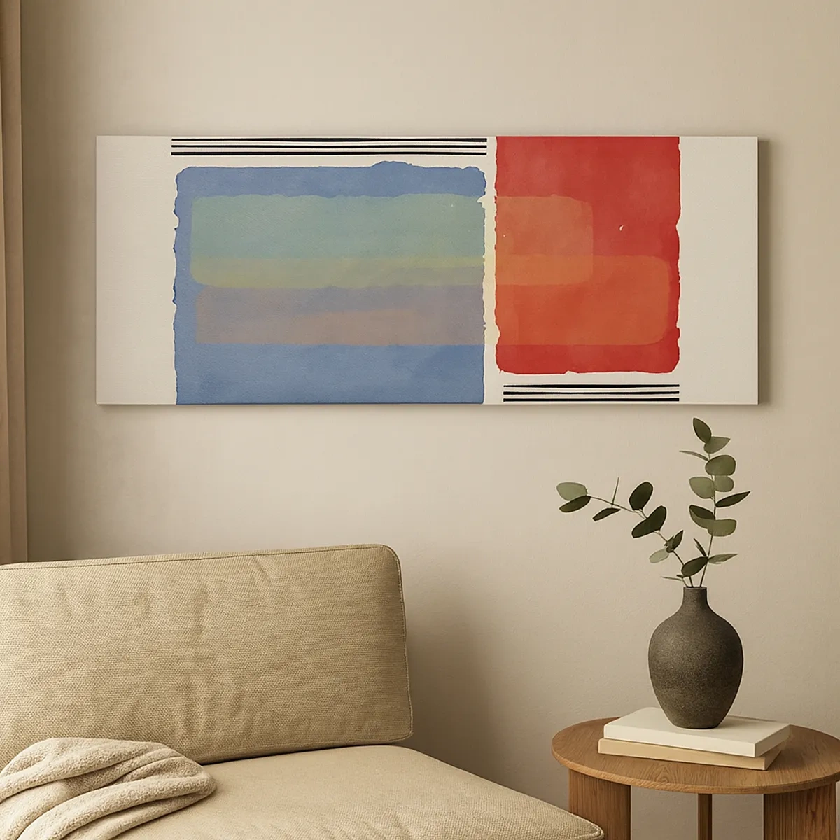 Obraz na plátně - Duch a písmeno geometrie - 30x30 cm