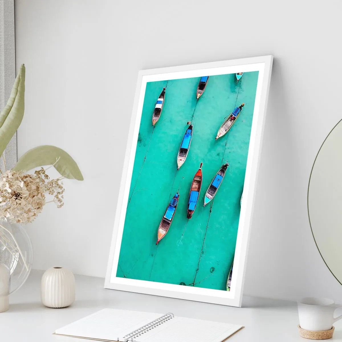 Plakát v bílém rámu - V radostném očekávání - 70x100 cm