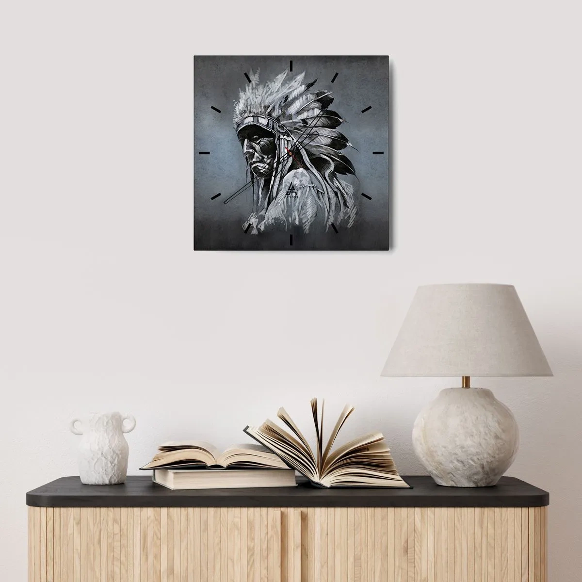 Nástěnné hodiny - Návrat k základům - 30x30 cm