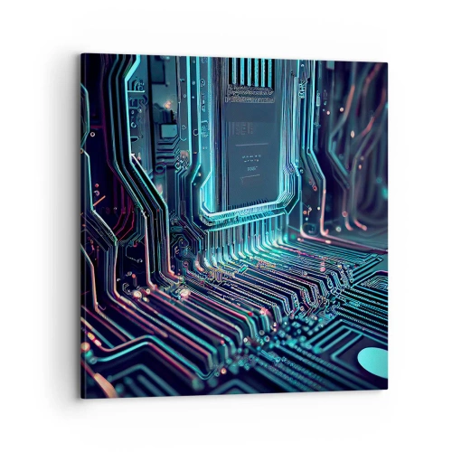 Obraz na plátně - Jen tak přemýšlím… - 70x70 cm