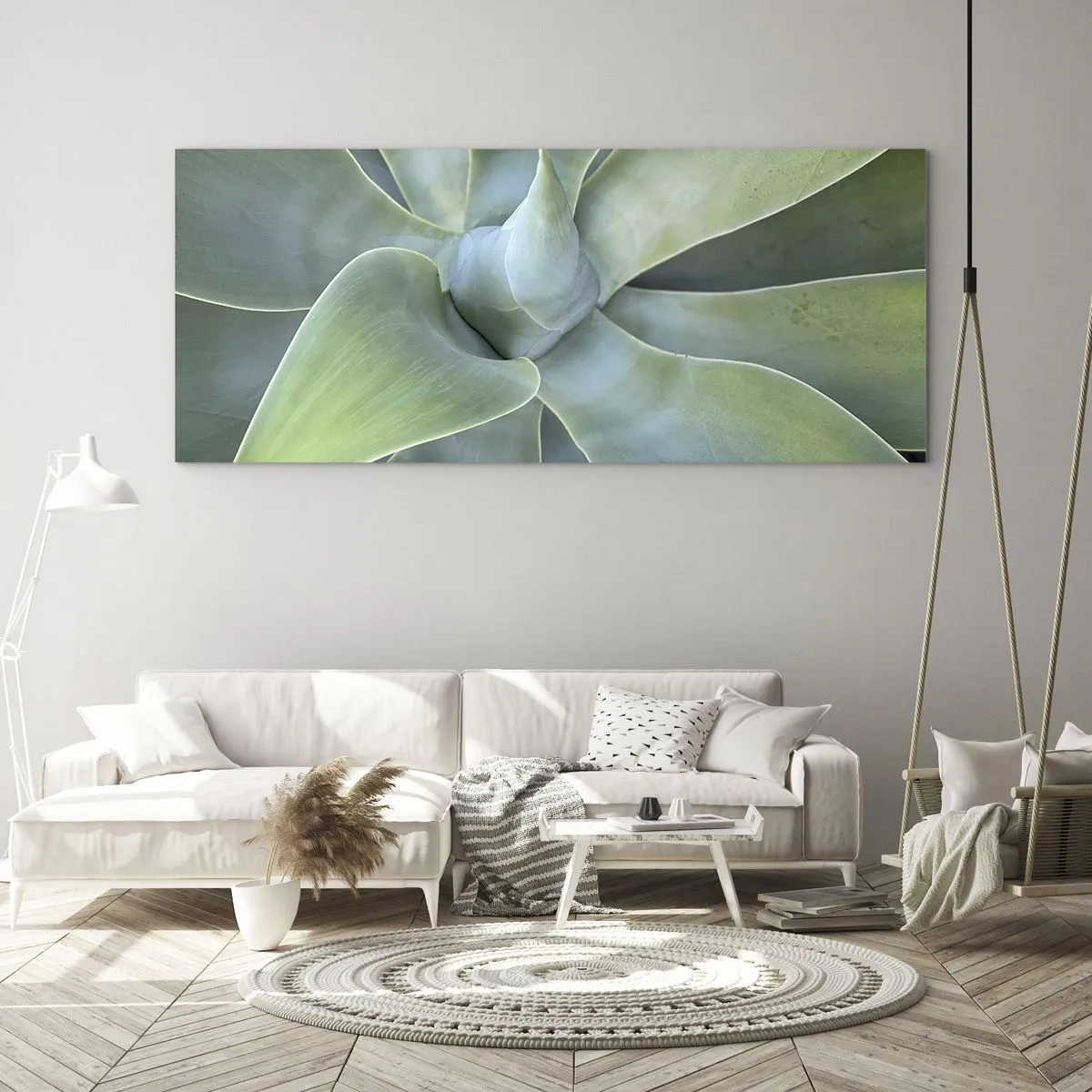 Obraz na skle - Zrození zeleně - 100x40 cm