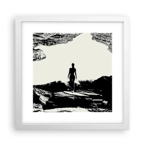 Plakát v bílém rámu - Nový pohled - 30x30 cm