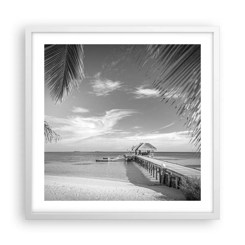 Plakát v bílém rámu - Vzpomínka nebo sen? - 50x50 cm