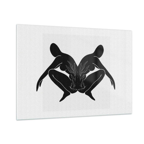 Obraz na skle - Společná duše - 100x70 cm