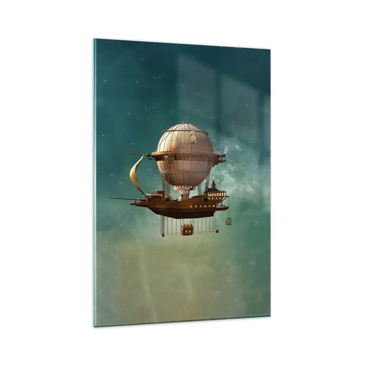 Obraz na skle - Julius Verne zdraví - 80x120 cm