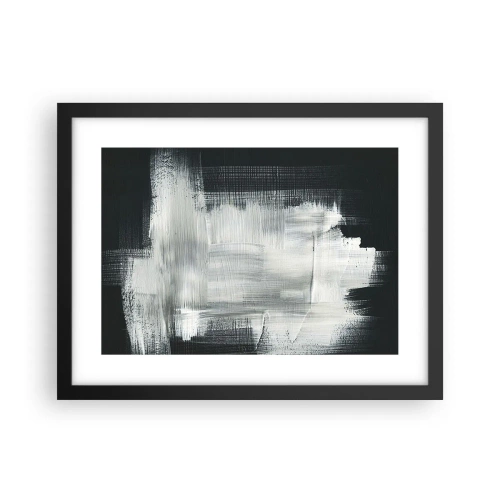 Plakát v černém rámu - Utkané svisle a vodorovně - 40x30 cm