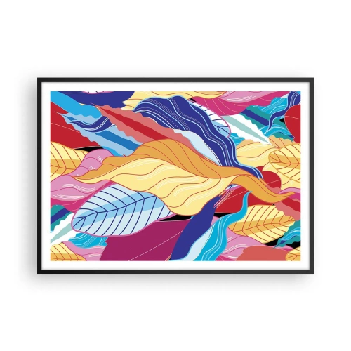 Plakát v černém rámu - Barevný nepořádek - 100x70 cm