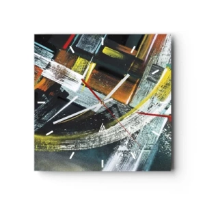 Nástěnné hodiny - Energie pohybu - 30x30 cm