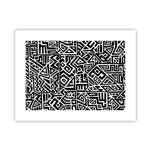 Plakát - Předkolumbovská kompozice - 40x30 cm