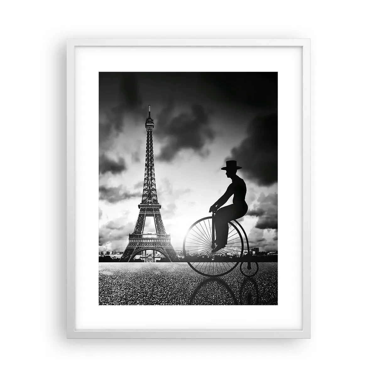 Plakát v bílém rámu - Touha po Belle Epoque - 40x50 cm