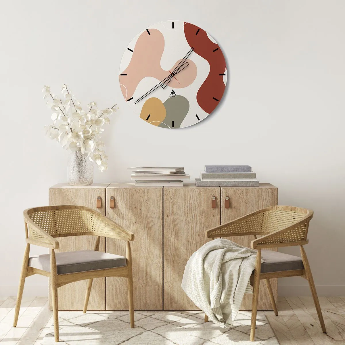 Nástěnné hodiny - Klikyháky - 40x40 cm