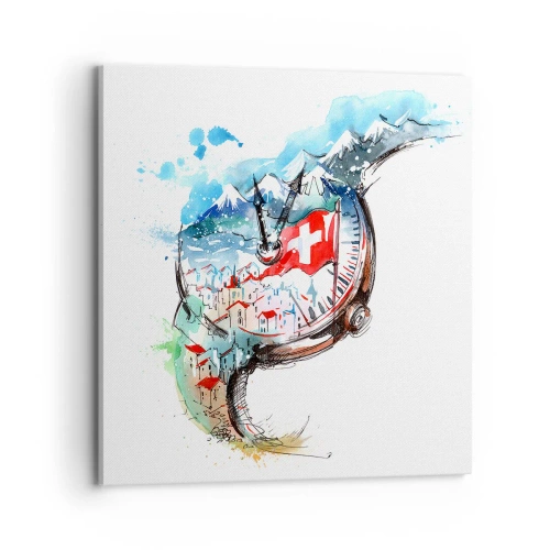 Obraz na plátně - Duch Švýcarska - 70x70 cm