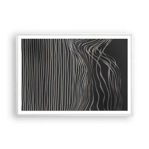 Plakát v bílém rámu - Rytmus a přízvuk - 100x70 cm