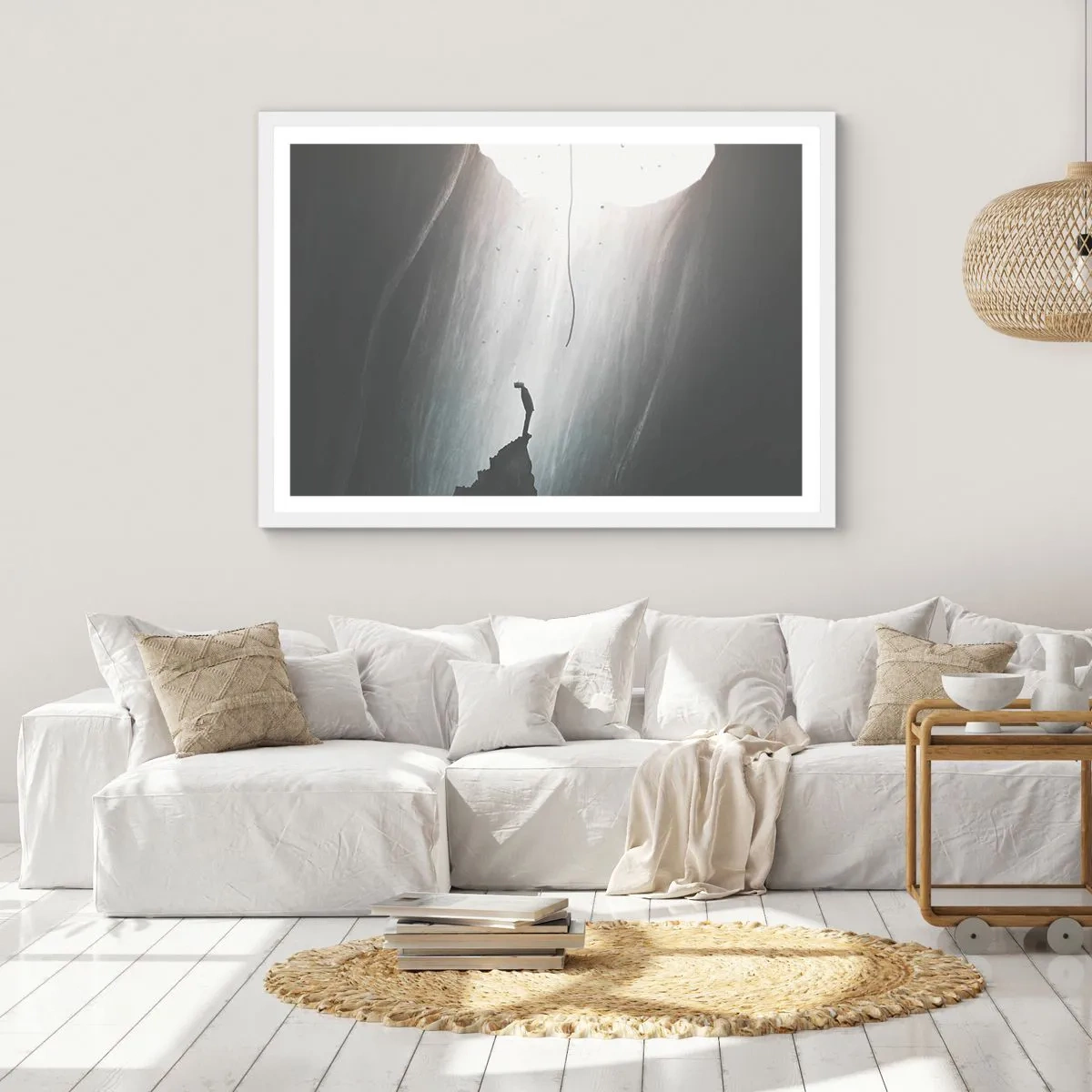 Plakát v bílém rámu - Vždycky máte na výběr - 100x70 cm