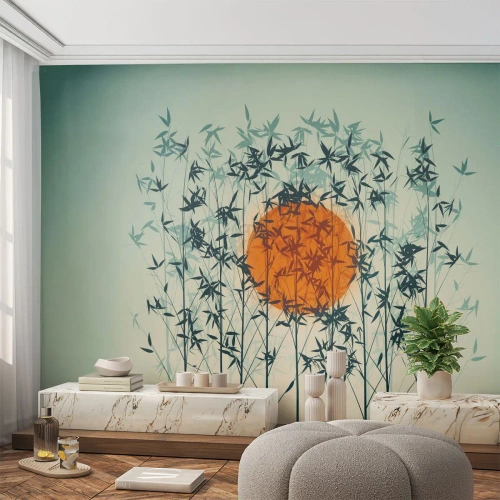 Fototapeta Standard Eco - Japonské slunce - Abstrakce, Grafika, Exotika - 500x350 cm