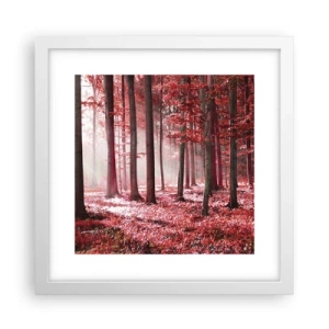 Plakát v bílém rámu - Červená je stejně krásná - 30x30 cm