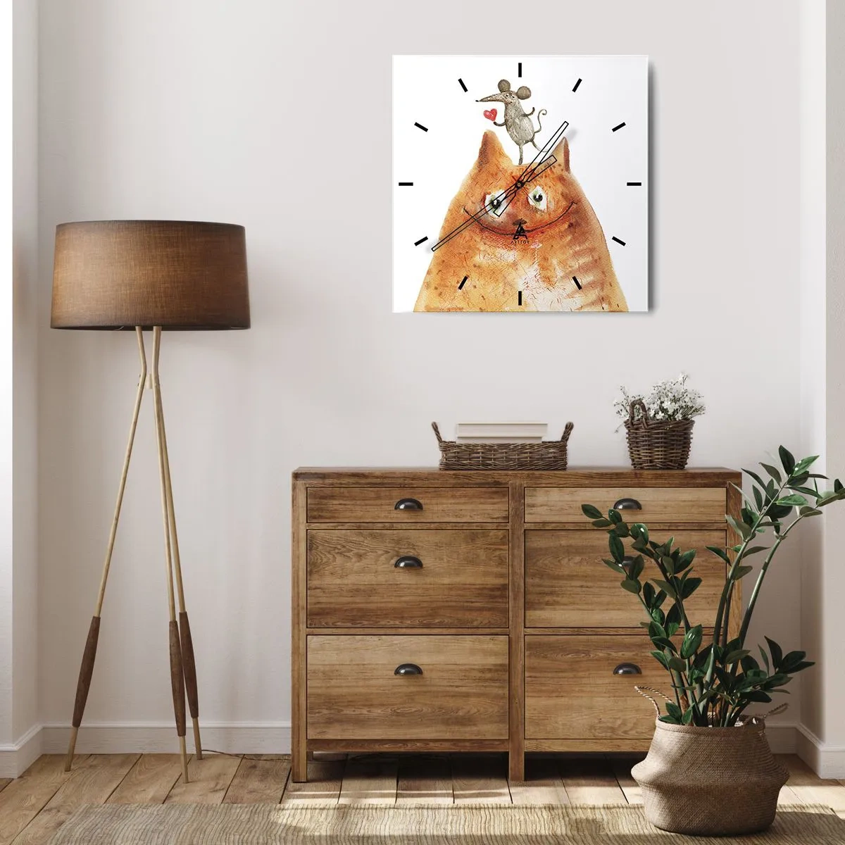 Nástěnné hodiny - Paradoxy lásky - 30x30 cm