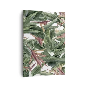 Obraz na plátně - Smaragdově-liliové houští - 50x70 cm