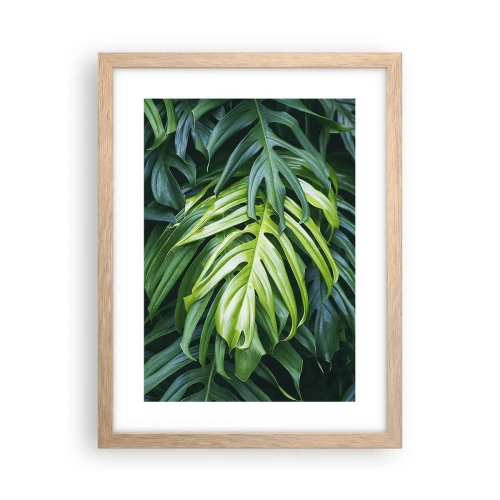 Plakát v rámu světlý dub - Ponořit se do svěžesti - 30x40 cm